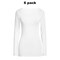 Sofra Ladies Classic Fit Crewneck Long Sleeve T-Shirt Pack Of 6